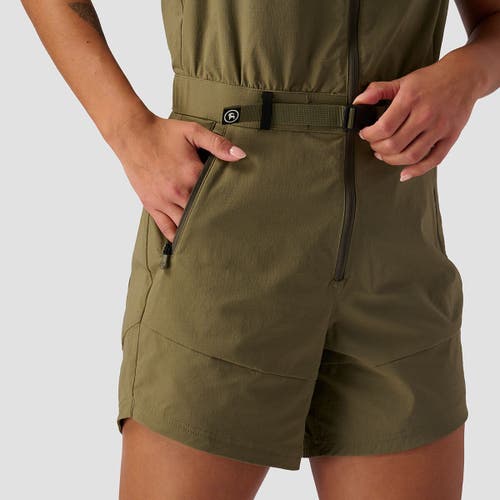 Backcountry Wasatch Ripstop Romper In Brown