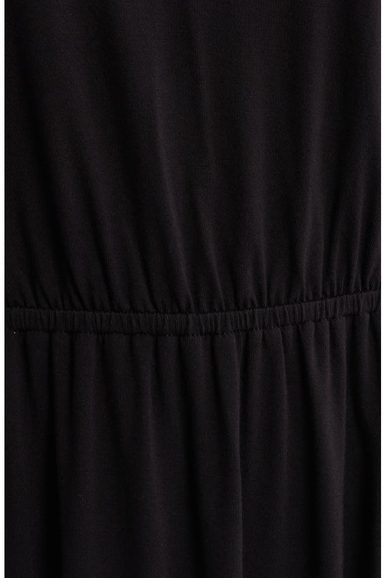 Long Sleeve Elastic Waist Top, Alternate, color, ANNE BLACK