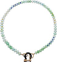 SHOP SPICY DAN Cass Blue Green Opal Gold Plated Necklace