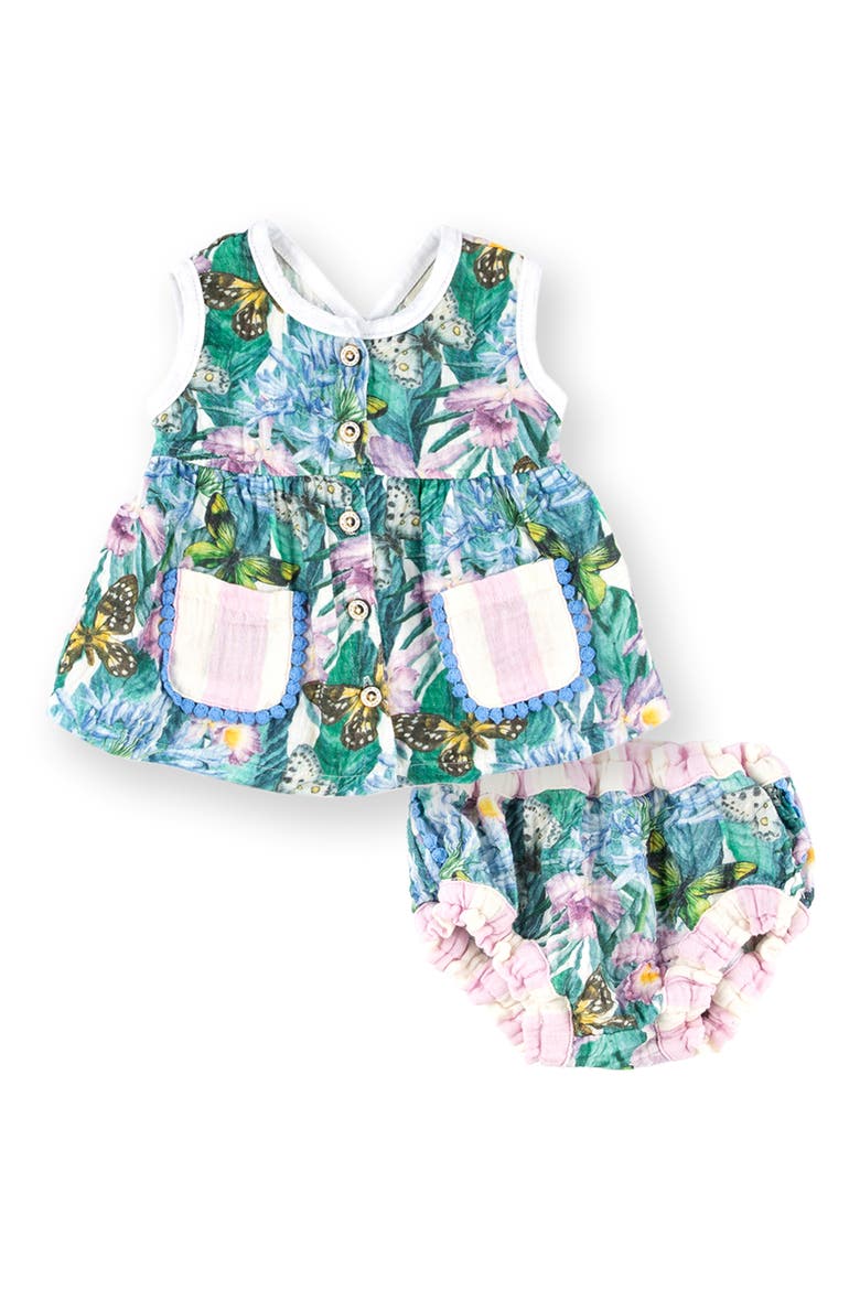 Taylor Cotton Gauze Tank & Bloomers Set, Main, color, WONDERLAND
