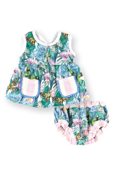 Taylor Cotton Gauze Tank & Bloomers Set (Baby)