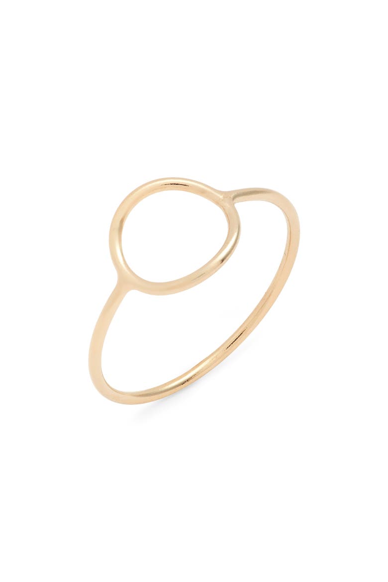 Open Circle Ring, Main, color, GOLD FILL