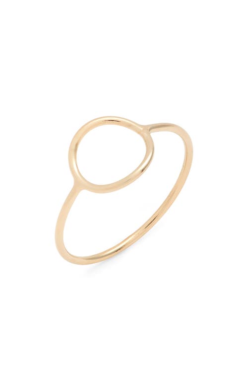 Nashelle Open Circle Ring In Gold Fill