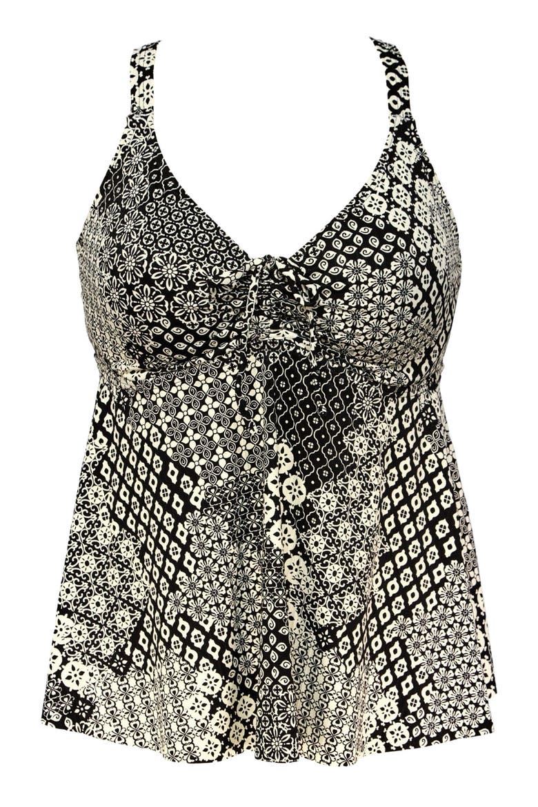 Marin Tankini Swimsuit Top, Alternate, color, Venice Seagrass Texture