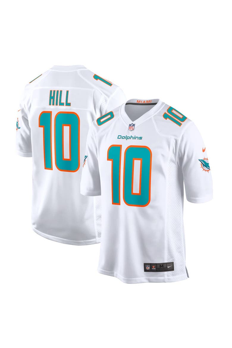 Men's Nike Tyreek Hill White Miami Dolphins Game Jersey, Main, color, White