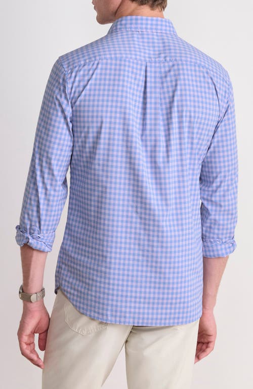 Vineyard Vines Topsail Classic Fit Gingham Button-down Performance Shirt In Blue