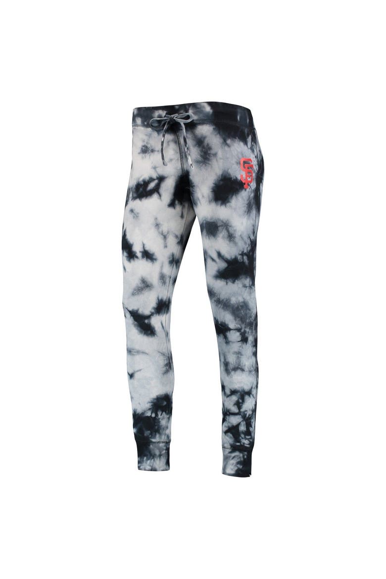 Women's New Era Black San Francisco Giants Tie-Dye Jogger Pants, Alternate, color, Black
