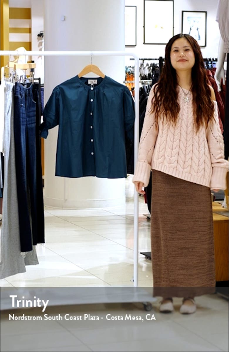 Fayette Cotton Button-Up Top, sales video thumbnail