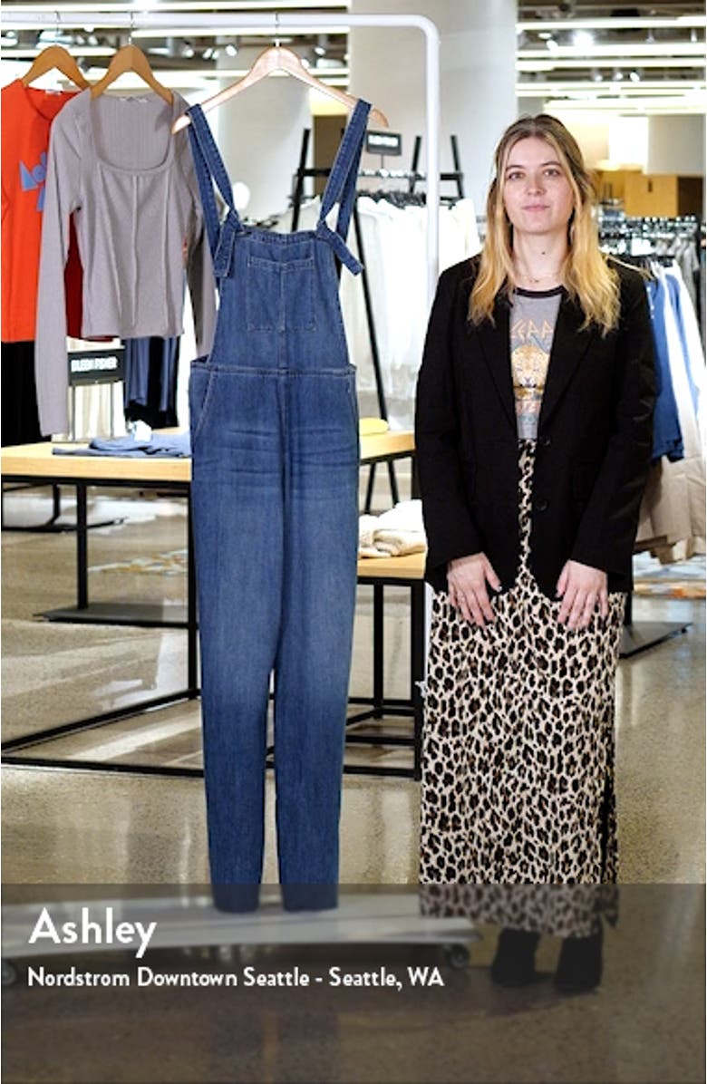 Frayed Hem Denim Overalls, sales video thumbnail