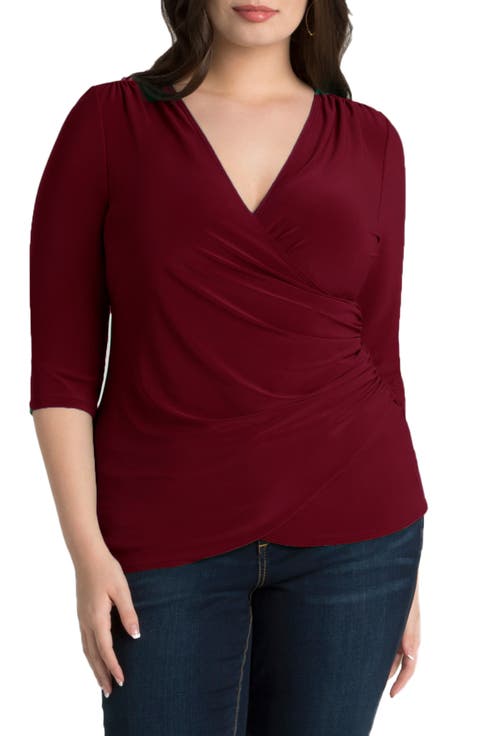 Faux Wrap Top (Plus Size)