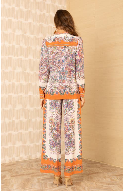 Hale Bob Ramona Silk Top In Multi