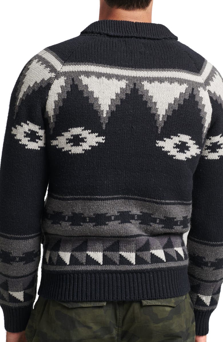 Superdry Shawl Collar Zip-Up Sweater, Alternate, color, 