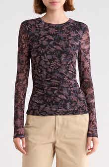 Long Sleeve Mesh Top