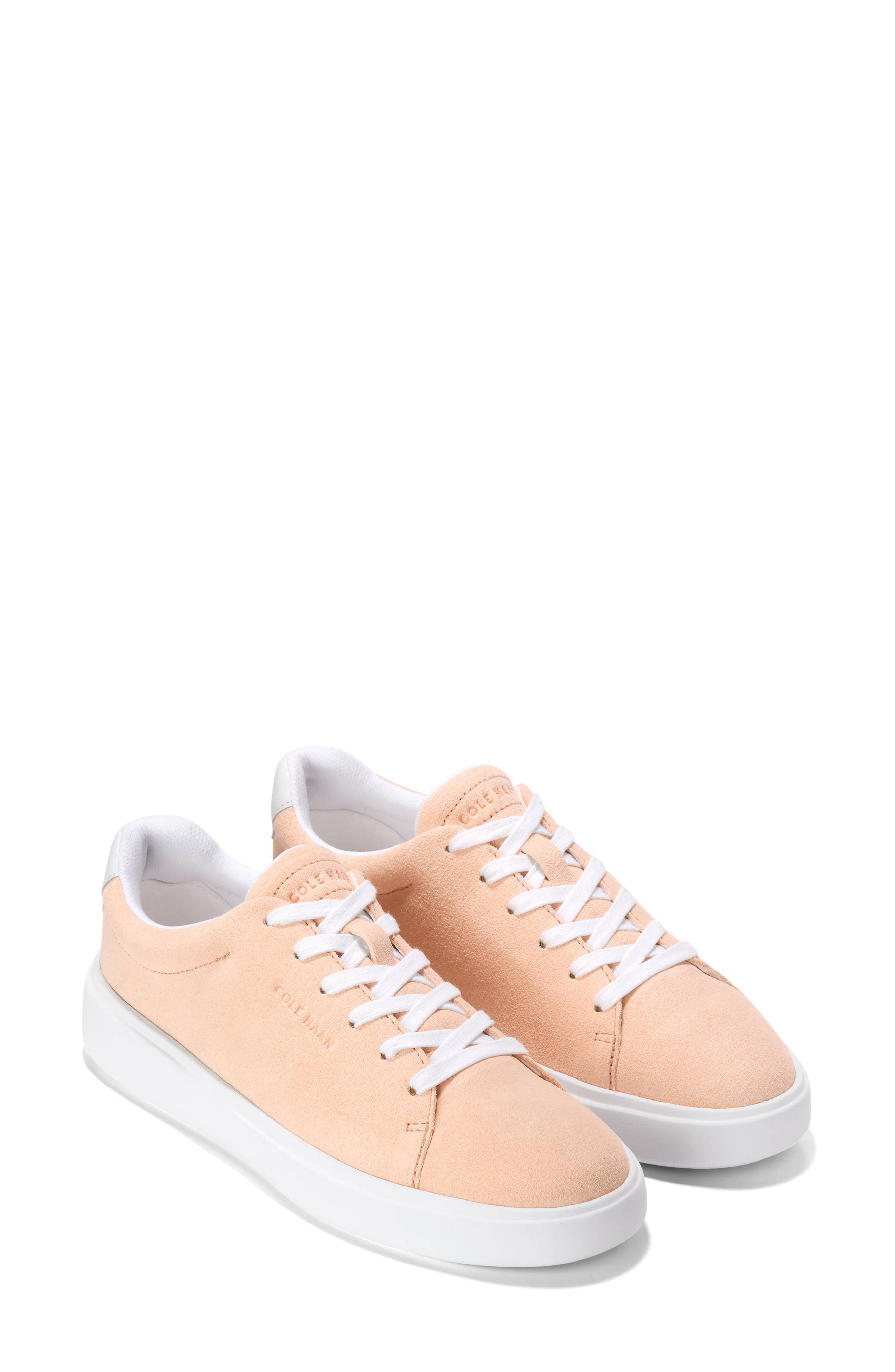 Cole Haan GrandPro Crosscourt Traveler Sneaker, Alternate, color, Beach Sand Suede/ White