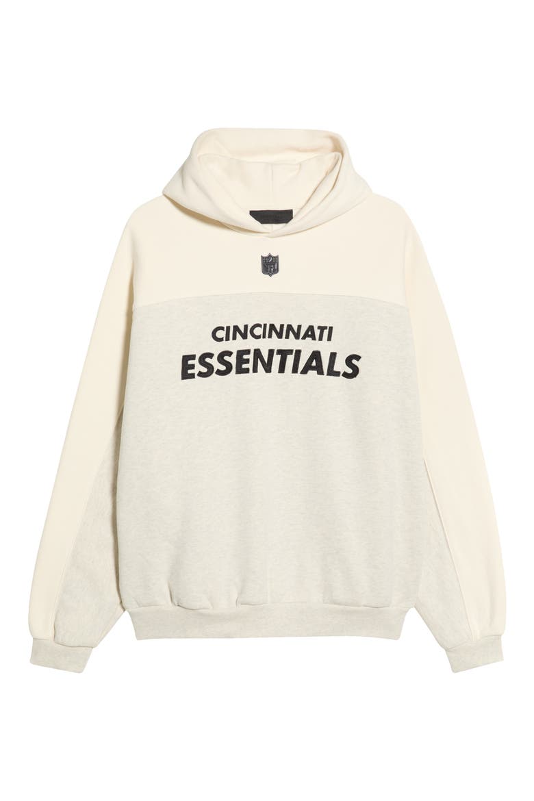 x NFL Cincinnati Bengals '90s Relaxed Hoodie, Alternate, color, CREAM WHITE