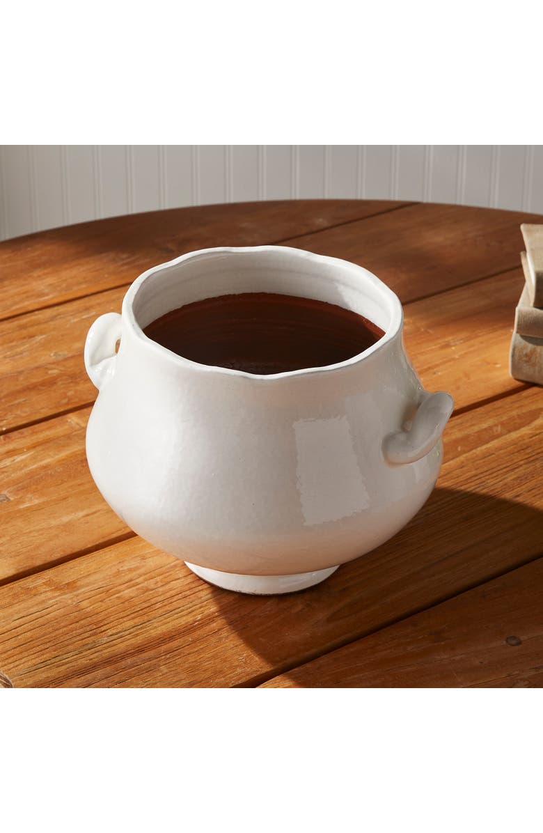 Napa Home & Garden Wellon Footed Cachepot, Alternate, color, White