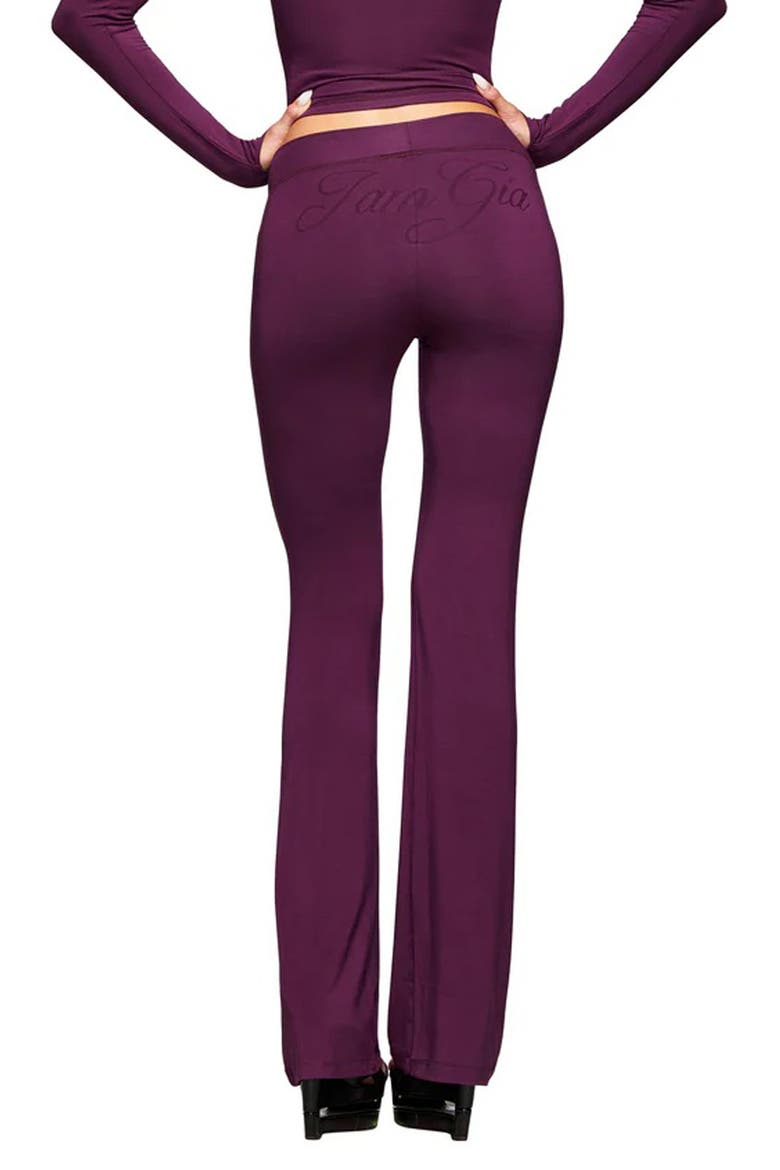 Blare Track Pants, Alternate, color, PLUM