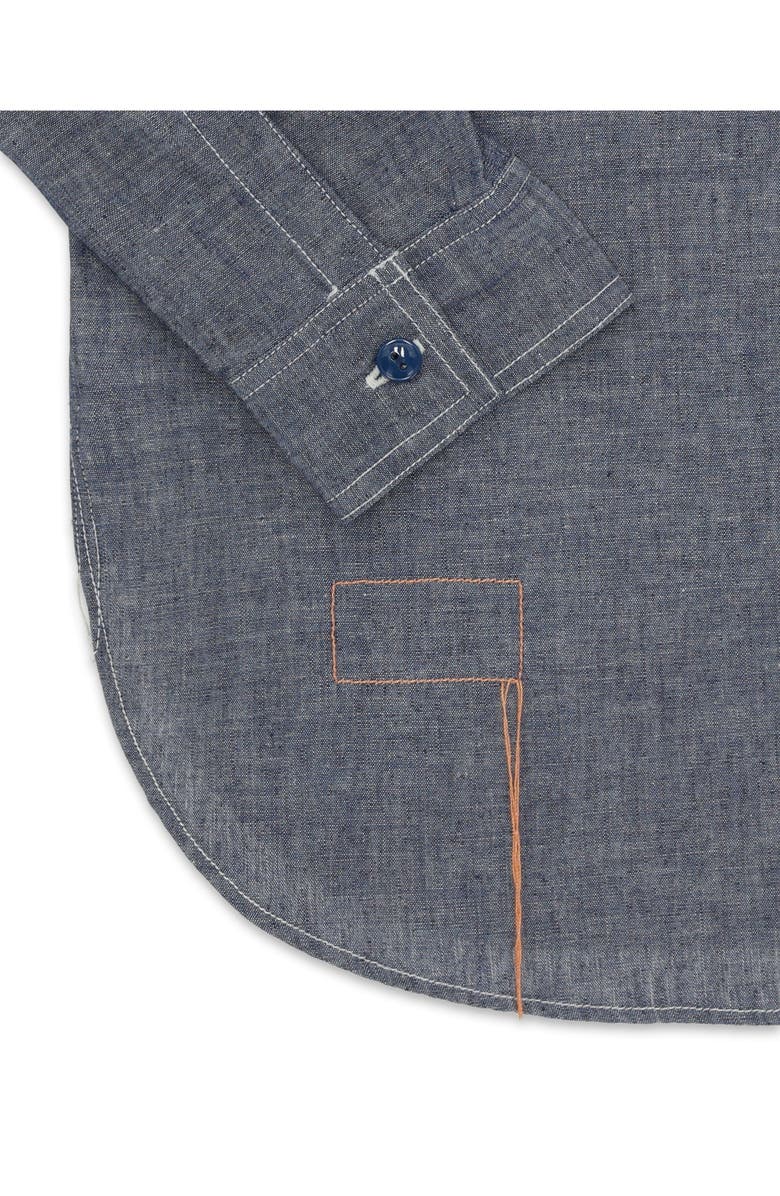 Fortela Otero Chambray Shirt, Alternate, color, Blue
