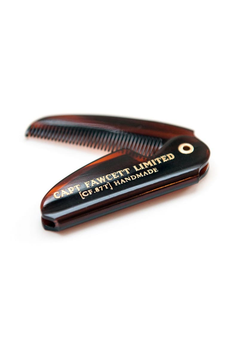Folding Pocket Moustache Comb, Alternate, color, Comb