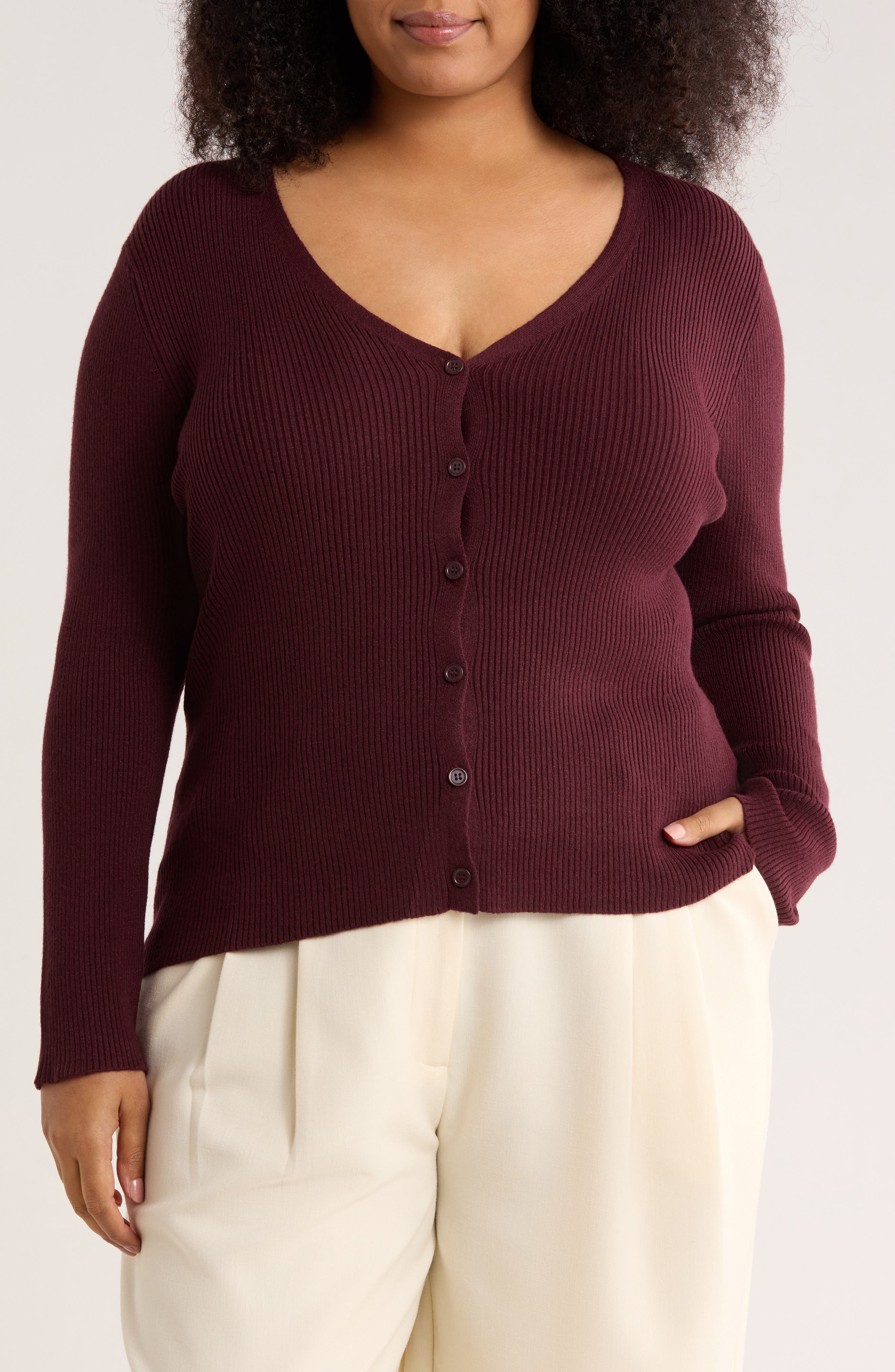 Button Cardigan Sweater - image 5