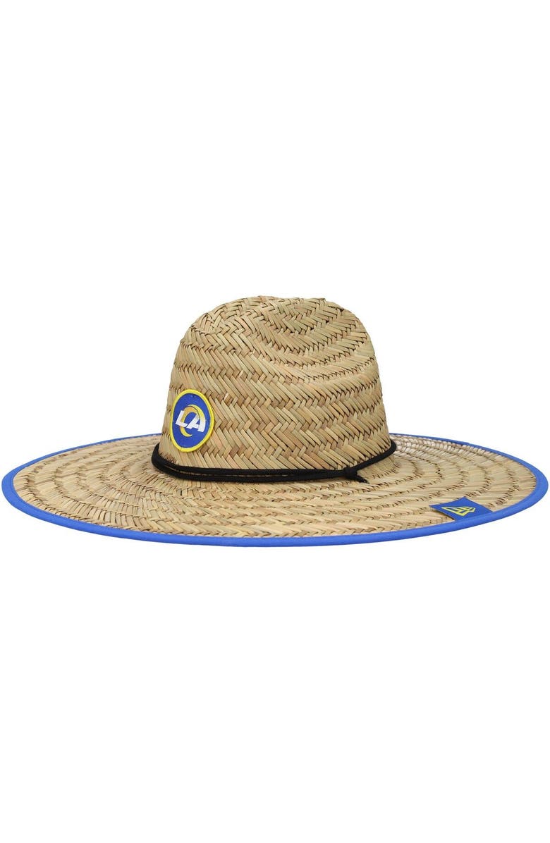 New Era Men's New Era Natural Los Angeles Rams NFL Training Camp Official Straw Lifeguard Hat, Main, color, 