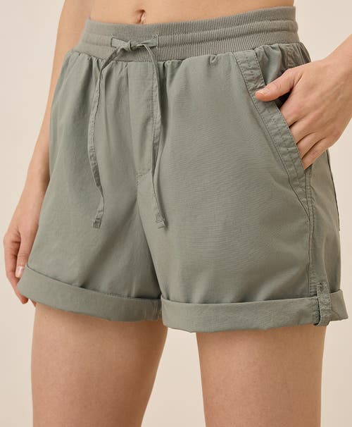 Pact Organic Cotton Monterey Poplin Short In Gray