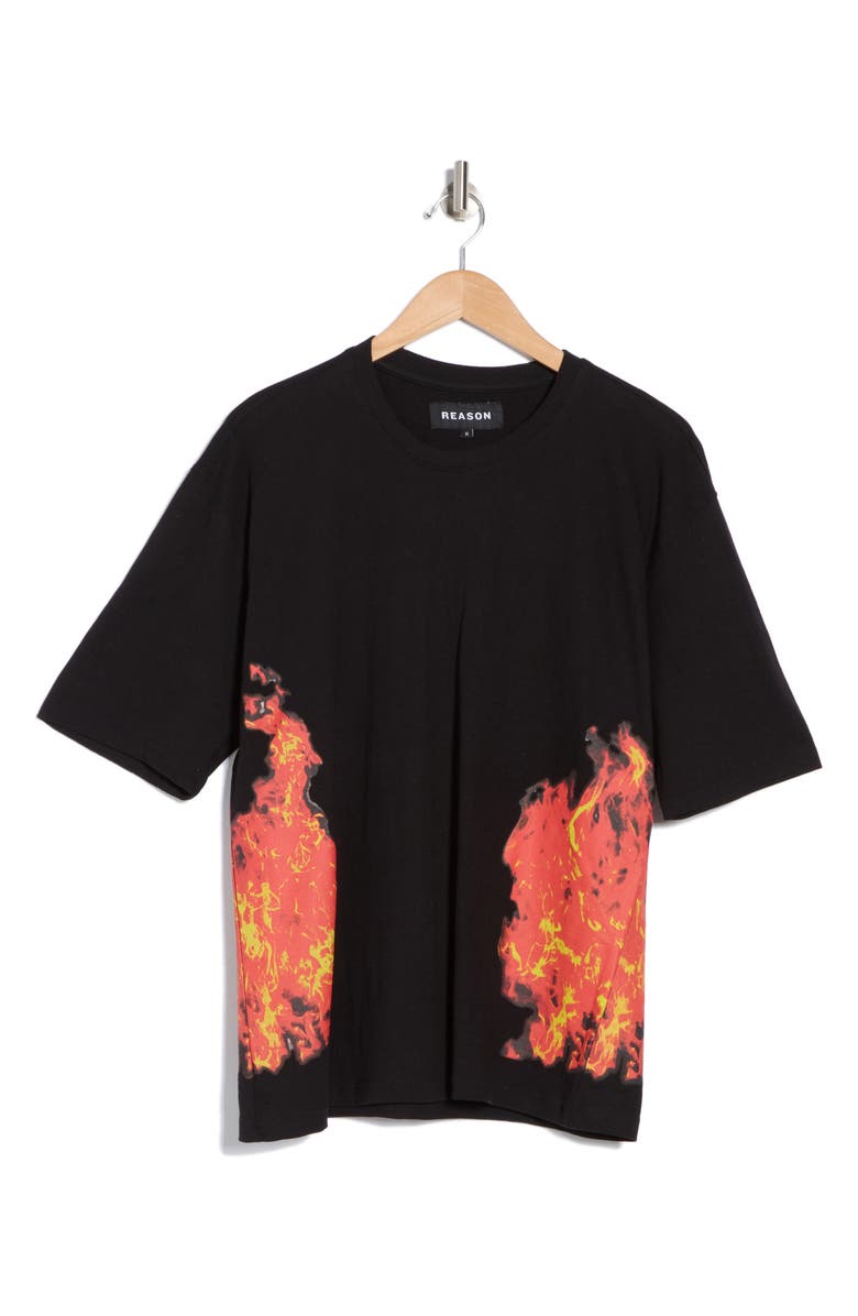 Reason Fearless Box Graphic Print T-Shirt, Alternate, color,