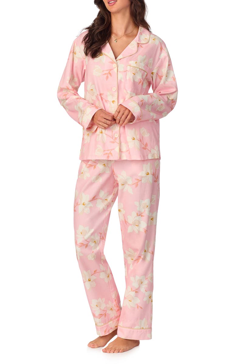 BedHead Pajamas Floral Print Long Sleeve Cotton Pajamas, Alternate, color, 