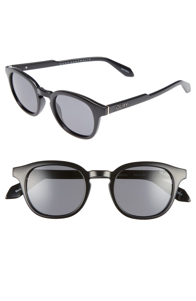QUAY Australia Walk On 47mm Polarized Sunglasses, Main, color,
