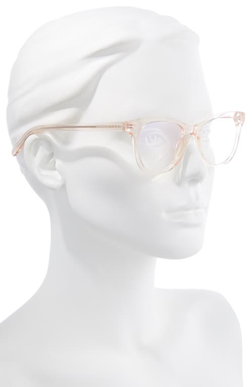 Diff Carina 50mm Blue Light Blocking Glasses In Pink