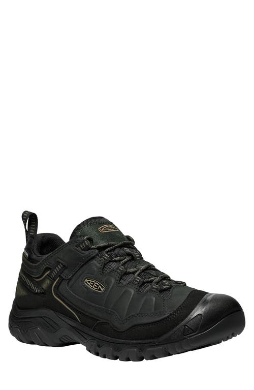 KEEN Targhee IV Waterproof Hiking Shoe in Triple Black 