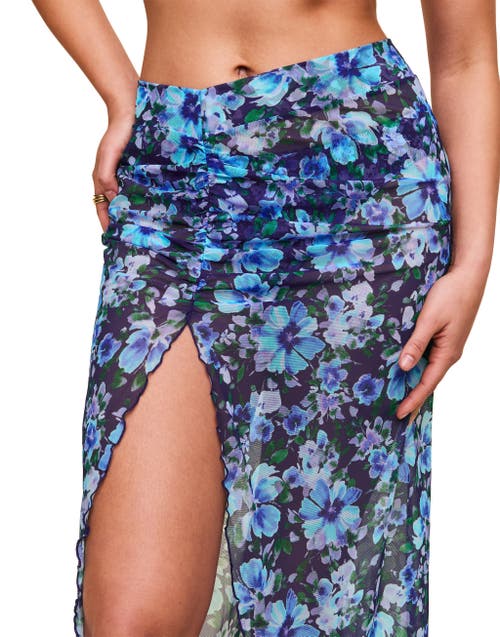 Adore Me Nirina Swimwear Sarong Bottom In Floral Purple