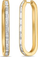 Bony Levy Gatsby Luxe Diamond Elongated Hoop Earrings (Online Trunk Show)