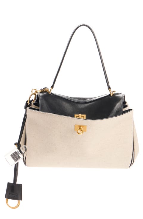 Small Rodeo Mixed Media Top Handle Bag
