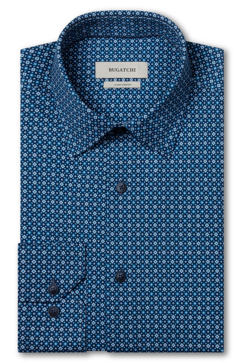 James OoohCotton Print Long Sleeve Shirt, Alternate, color, NAVY