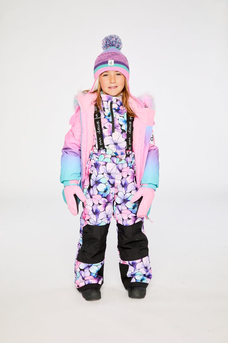 Play Gradient Jacket & Floral Pants Two Piece Snowsuit, Alternate, color, Gradient