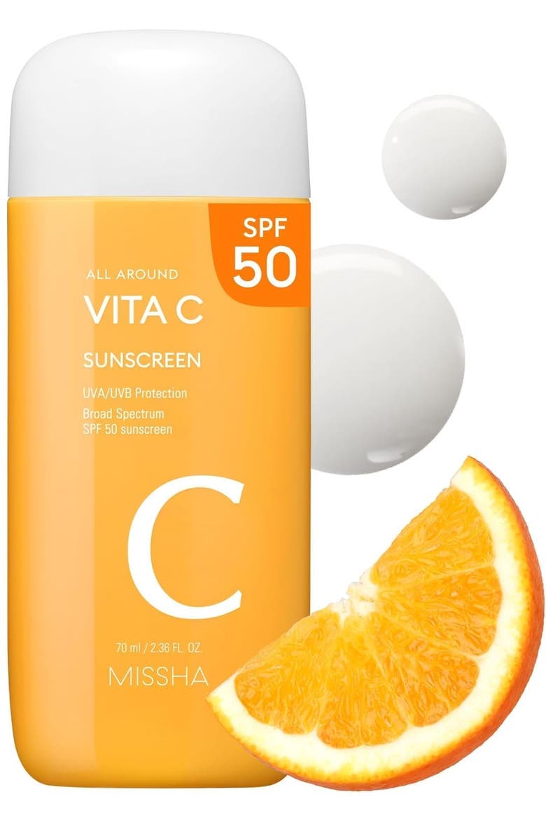 All Around Vita C Sunscreen Spf50+/Broadspectrum, Main, color, NONE