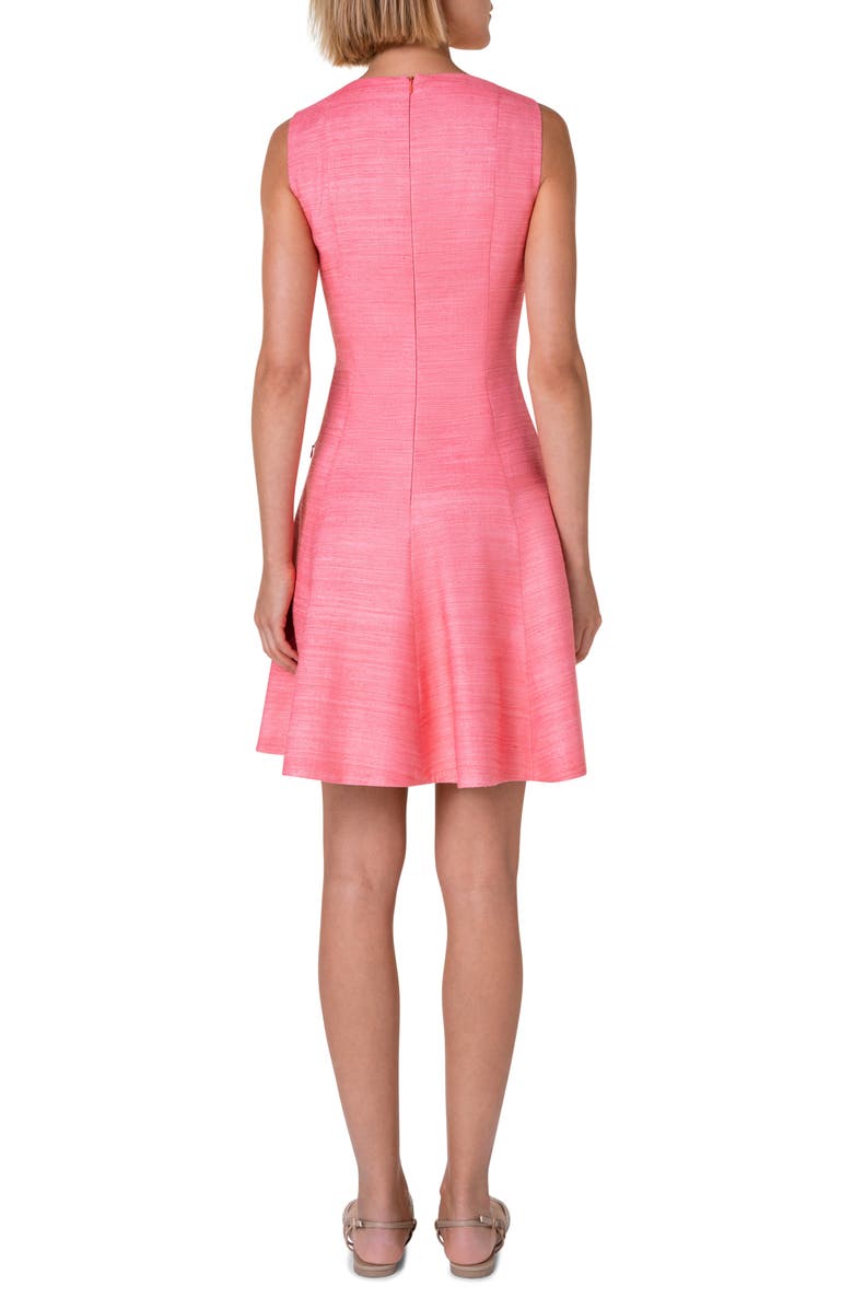 Akris punto Sleeveless Silk & Cotton Dress, Alternate, color, 