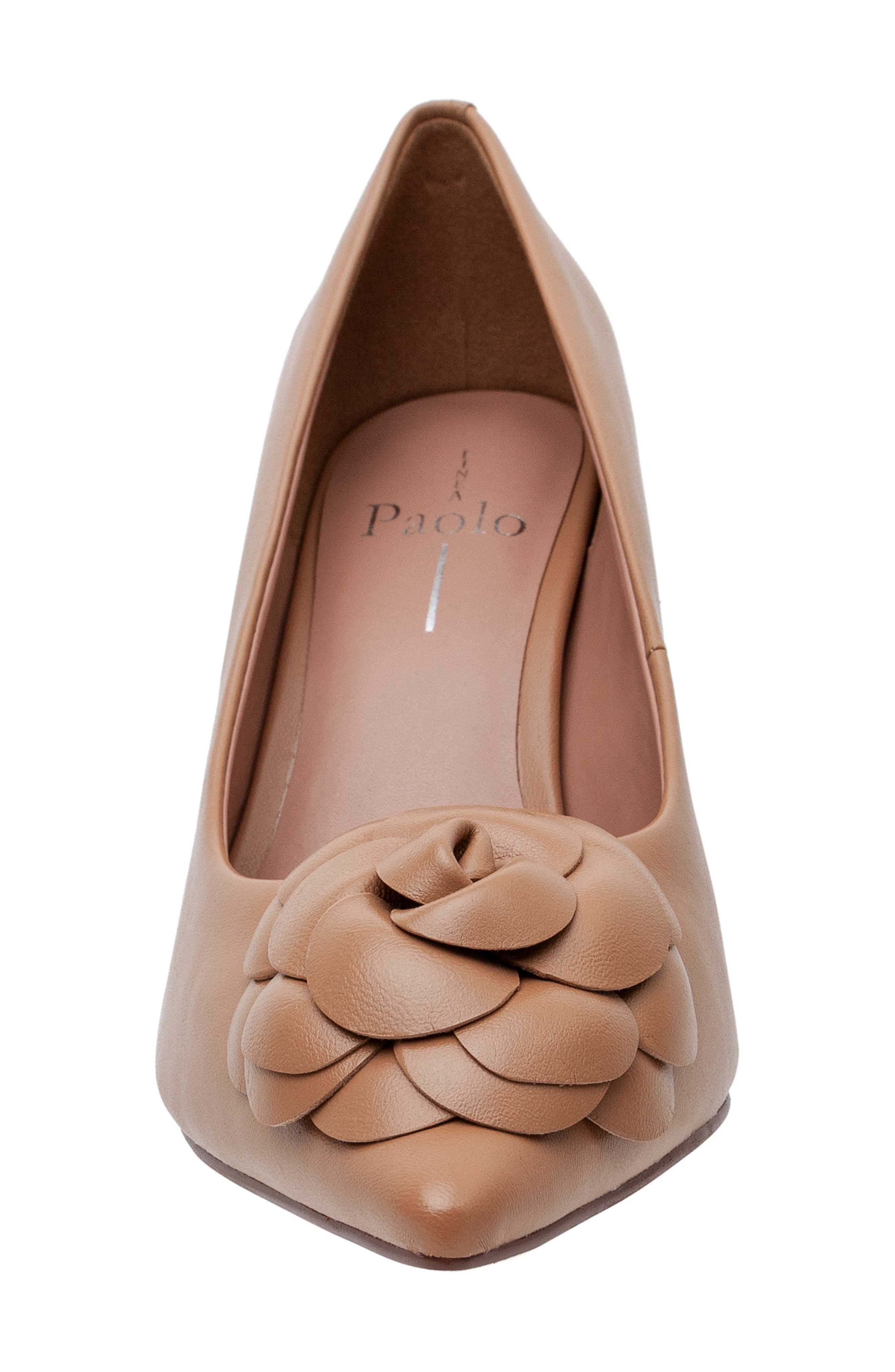 Linea Paolo Primrose Pointed Toe Pump, Alternate, color, Desert