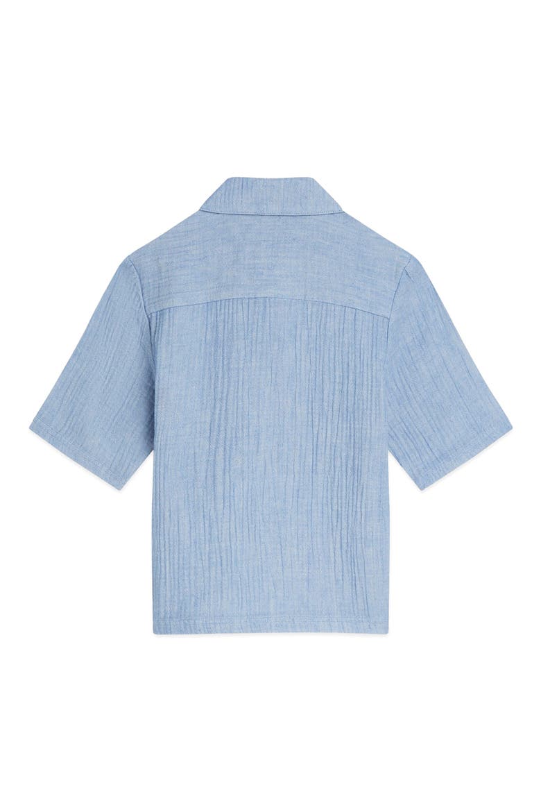 Kids' Chambray Pocket Polo, Alternate, color, CHAMBRAY BLUE