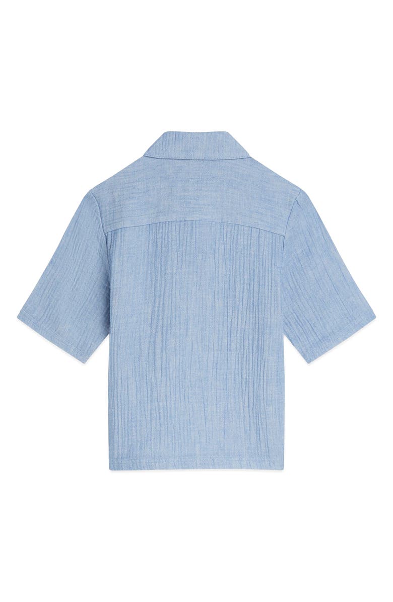 Scotch & Soda Kids' Chambray Pocket Polo, Alternate, color, Chambray Blue