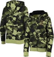 New Era Women's New Era Green Boston Red Sox 2022 MLB Armed Forces Day Camo Full-Zip Hoodie