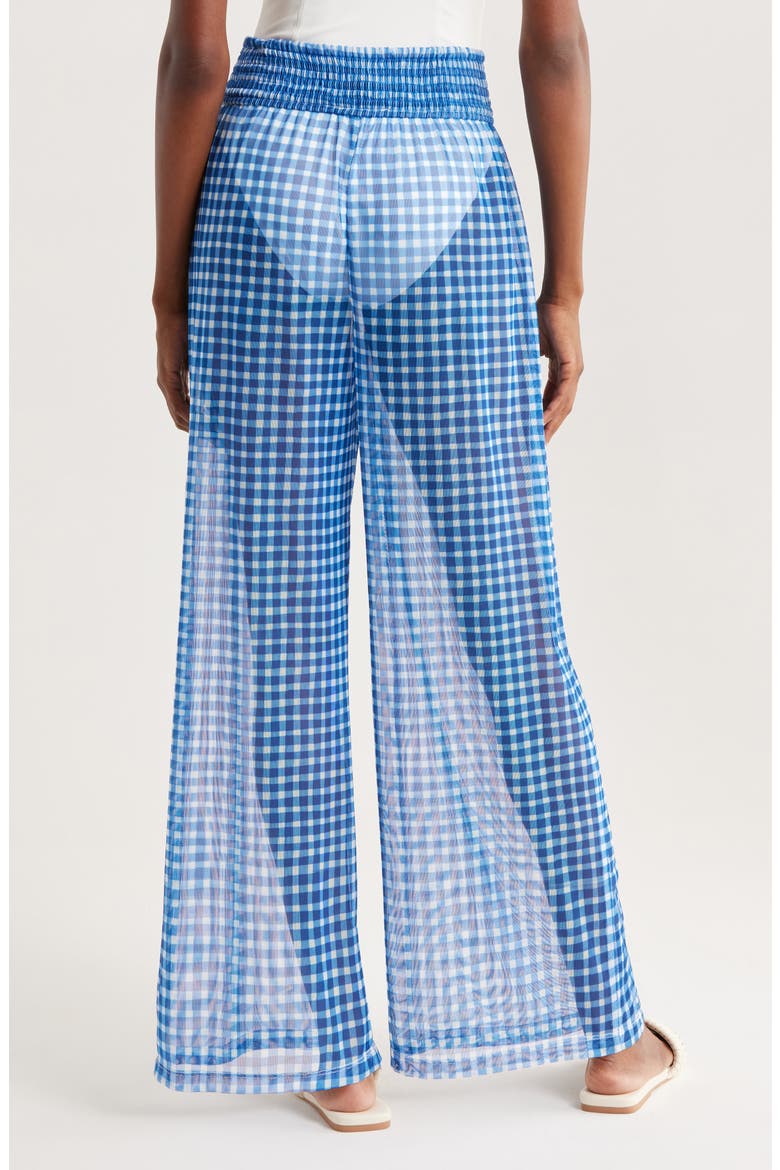 Eliza Cover-Up Pants, Alternate, color, BLUE GINGHAM