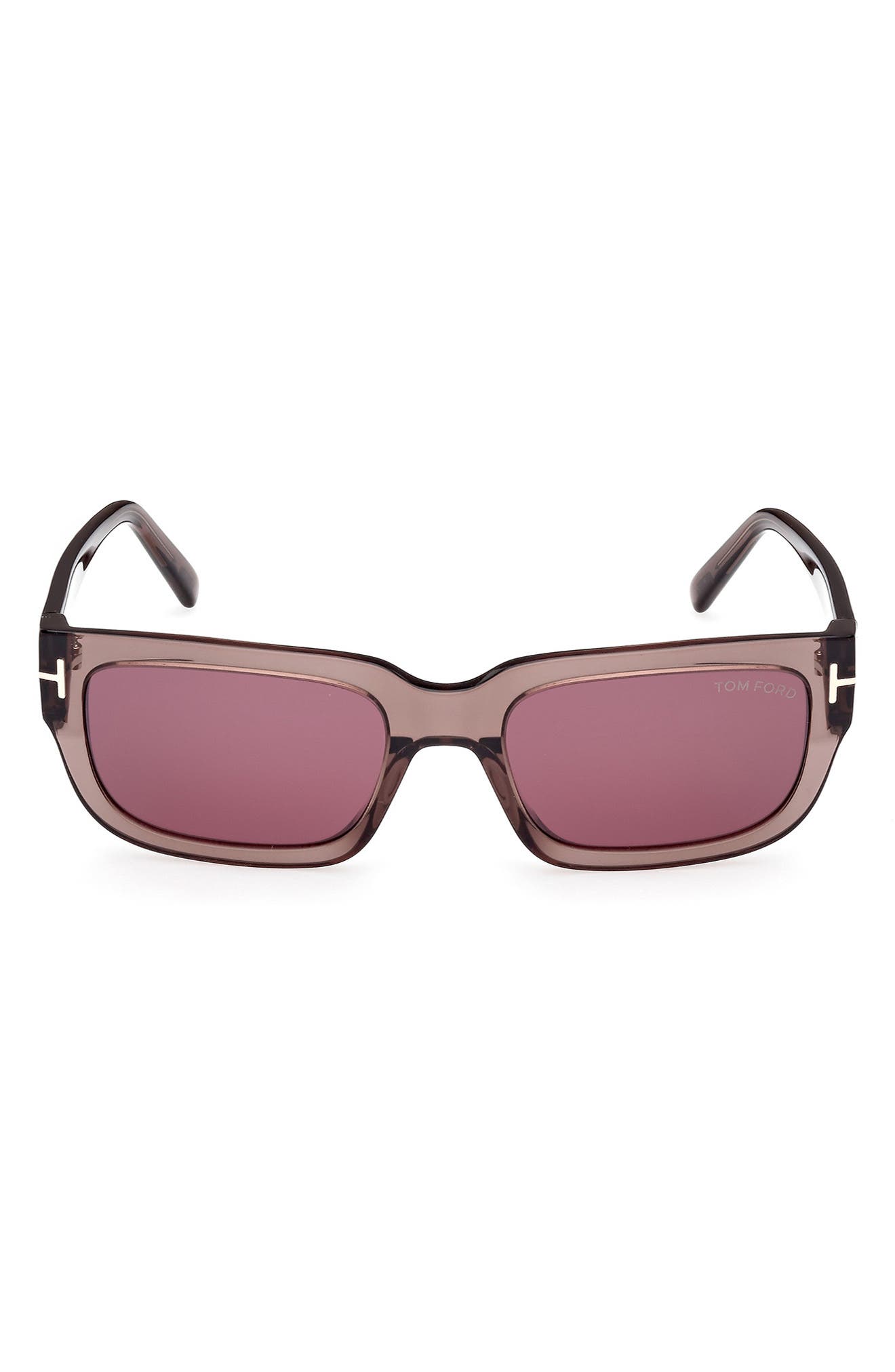 TOM FORD Ezra 54mm Rectangular Sunglasses