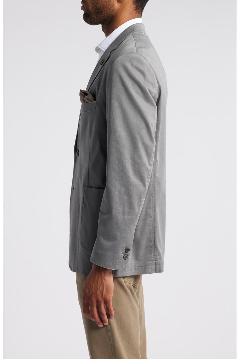 Washed Stretch Cotton Sport Coat, Alternate, color, GRAY