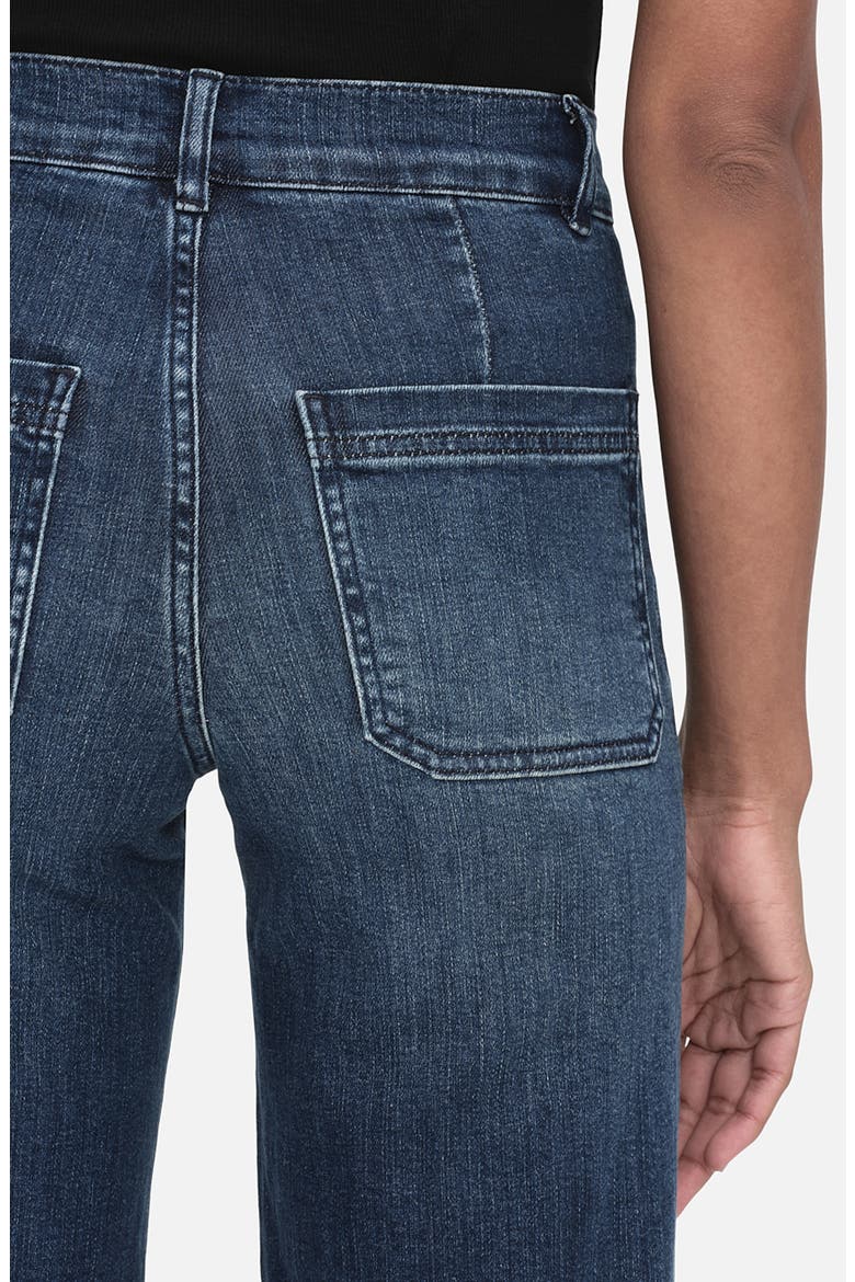 Le Slim Palazzo Pocket Wide Leg Jeans, Alternate, color, THUNDERSTORM