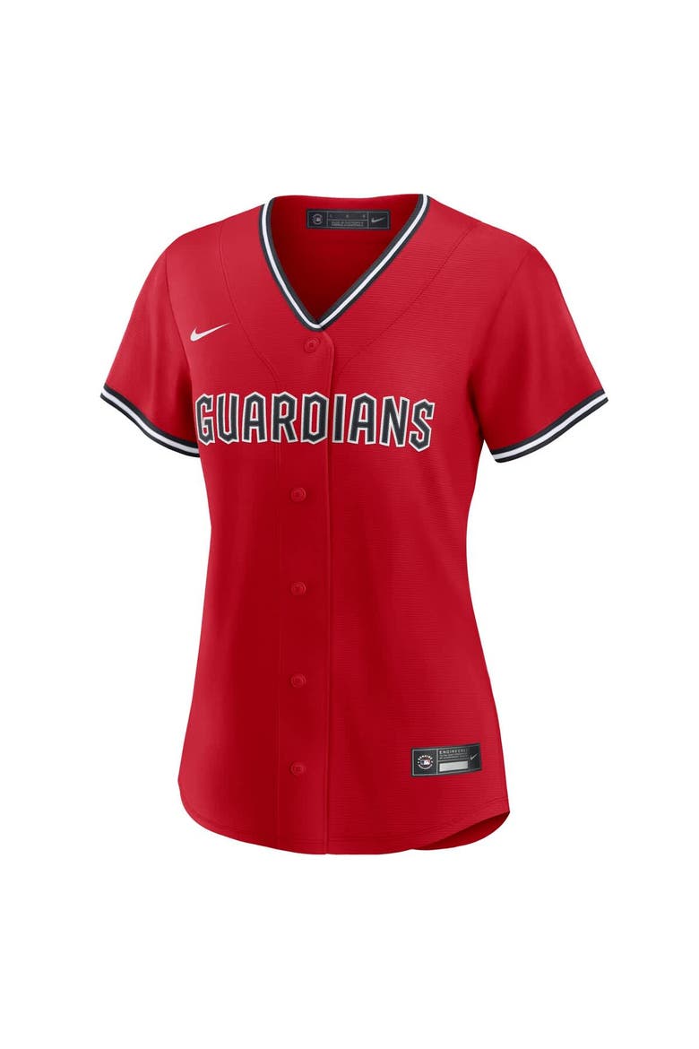 Women's Nike Red Cleveland Guardians Alternate 2 Replica Jersey, Alternate, color, Red