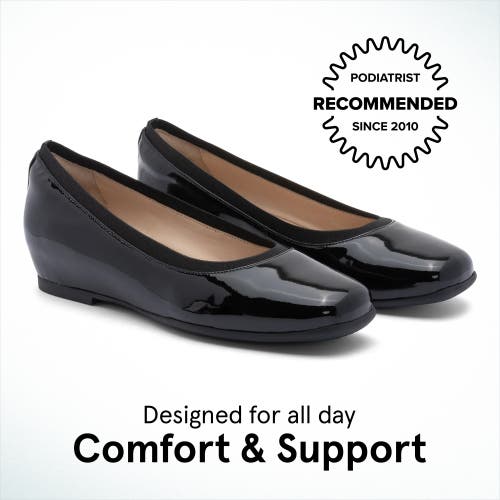 Abeo Cadence Ballet In Black Patent - Regular