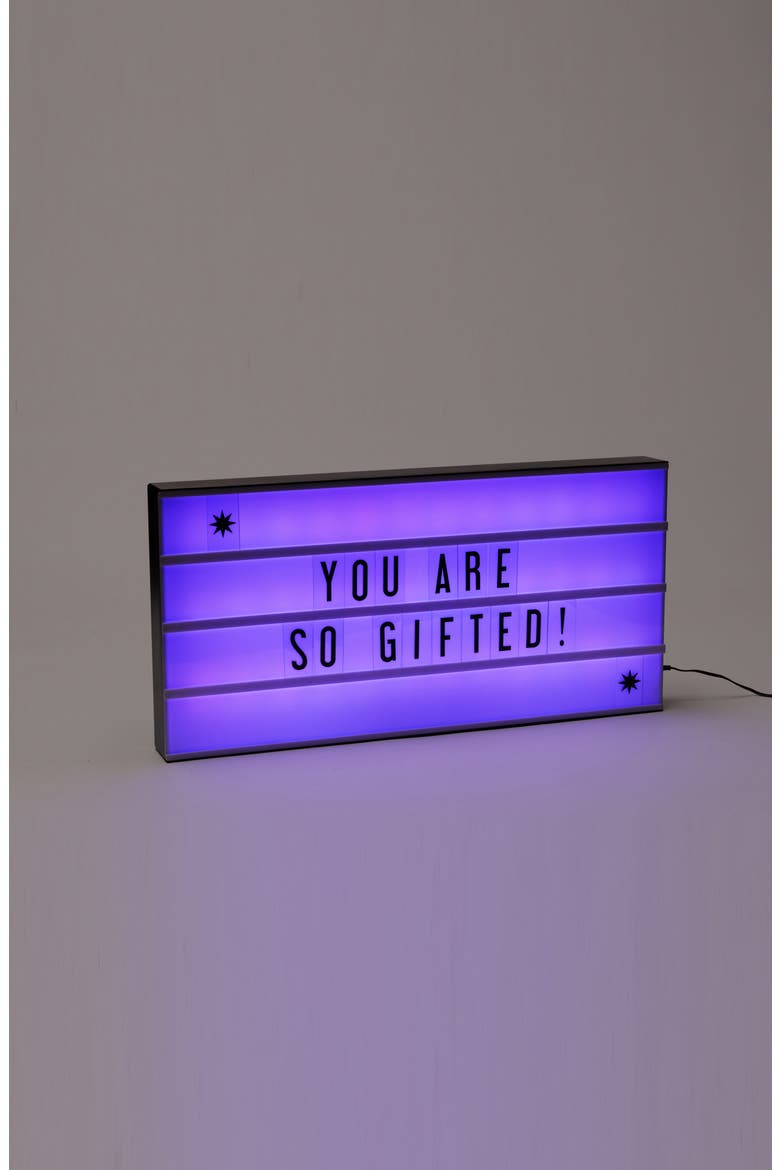 Amped & Co. Marquee Color Changing Cinema Lightbox, Alternate, color, NONE