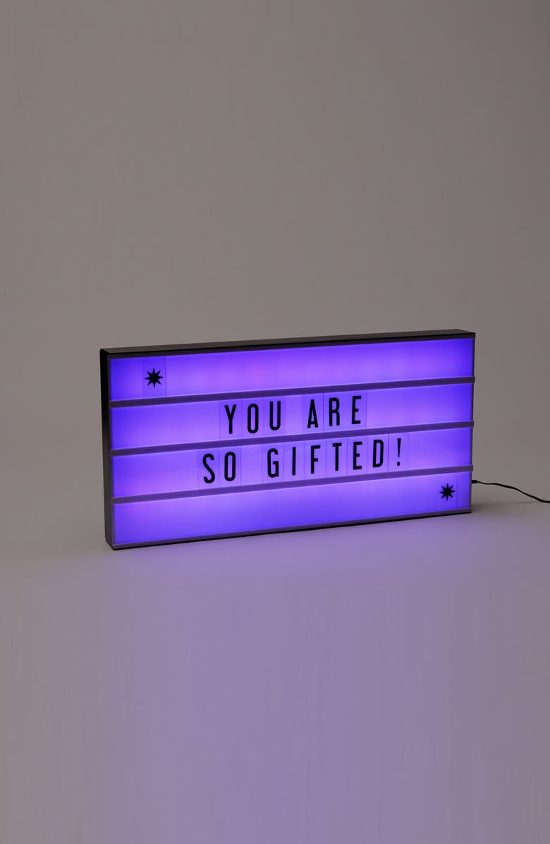 Amped & Co . Marquee Color Changing Cinema Lightbox, Alternate, color, 